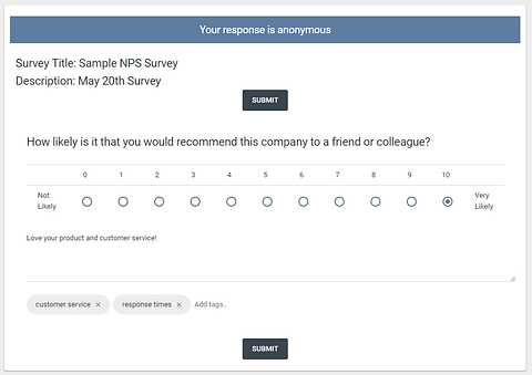 eNPS Survey Form